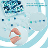 HOBBIESAY 200Pcsg Ocean Mix Pearlized Glass Pearl Beads HY-HY0001-03B-5
