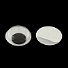 Black & White Plastic Wiggle Googly Eyes Buttons DIY Scrapbooking Crafts Toy Accessories with Label Paster on Back X-KY-S002B-15mm-1