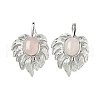 Natural Rose Quartz Pendants G-L623-04P-10-1