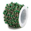 Handmade Round Dyed Natural Malaysia Jade Beaded Chains CHS-P019-08G-E-3