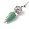 Mixed Gemstone Dowsing Pendulum Big Pendants G-H281-42P-4