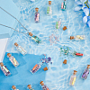 DICOSMETIC 24Pcs Wishing Bottle Glass Bottle Pendants FIND-DC0004-85-4