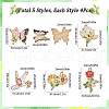 SUNNYCLUE 20Pcs 5 Styles Alloy Enamel Pendants ENAM-SC0005-78-2