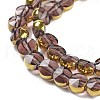 Electroplate Glass Beads Strands EGLA-C005-03I-3