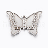 304 Stainless Steel Pendant Enamel & Rhinestone Settings STAS-E421-019P-1