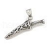 316 Surgical Stainless Steel Big Pendants STAS-E212-147AS-1