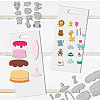 Birthday Animal Cake Carbon Steel Cutting Dies Stencils DIY-WH0309-1957-4