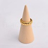 Wave Texture 304 Stainless Steel Finger Rings WGA78FE-02-4