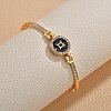 12 Constellations Golden Alloy Rhinestone Bangles for Women WG283F1-04-1
