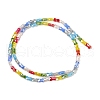 Electroplate Opaque Glass Beads Strands EGLA-G039-06A-03-2
