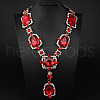 Alloy & Glass Pendant Necklaces for Women FS-WGBD771-01-1