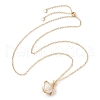 Crystal Stone Cage Pendant Necklaces NJEW-JN04766-01-2