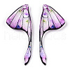 Epoxy Resin Wing Pendants RESI-TAC0021-96P-2
