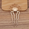 Alloy Hair Comb Findings PW-WG3438E-03-1