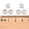 Brass Grade A Crystal Rhinestone Spacer Beads RB-A006-7MM-S-3