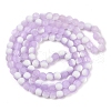 Frosted Crackle Glass Beads Strands GLAA-U001-6mm-M04-3