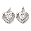 Brass Cubic Zirconia Pendents KK-M275-33P-1