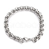 304 Stainless Steel Rolo Chain Bracelets BJEW-Z011-14P-1