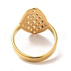 Ion Plating(IP) 201 Stainless Steel Oval with Dot Finger Ring for Women RJEW-G266-33G-2
