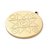 304 Stainless Steel Pendants STAS-Q002-06G-2