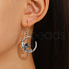 Tibetan Style Alloy Dangle Earrings PW-WG19797-01-2