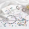SUNNYCLUE 1000pcs 10 Colors Opaque Acrylic Slide Charms OACR-SC0001-37A-4