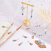 ARRICRAFT 100 Charms of 5pcs Alloy Flower with Resin Beaded Cluster Dangle Wine Glass Charms AJEW-AR0001-47-5