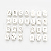 Tibetan Style Alloy Letter Slide Charms TIBEB-R067-AS-LF-1