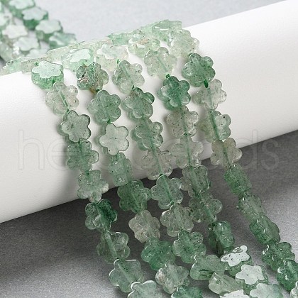 Natural Green Strawberry Quartz Beads Strands G-B138-C05-01-1