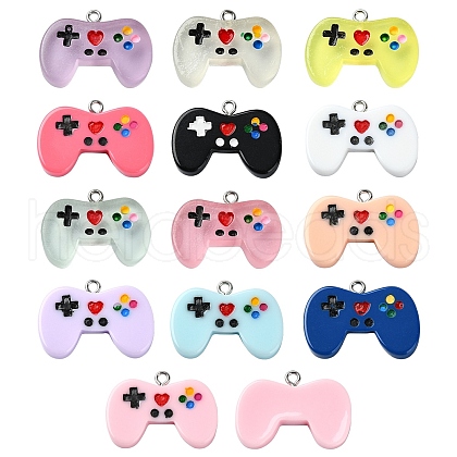 13Pcs 13 Styles Resin Pendants RESI-YW0001-64-1