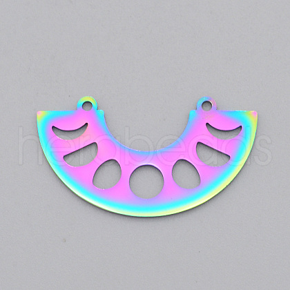 Ion Plating(IP) 201 Stainless Steel Pendant Links STAS-S105-LA526-1