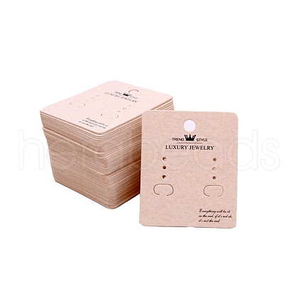 100Pcs Paper Earring Display Cards PW-WG96237-02-1