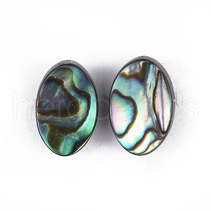 Abalone Shell/Paua Shell Beads Stud Earrings X-EJEW-JE03352-1
