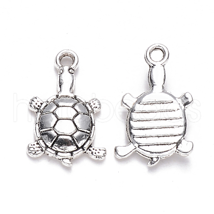 Tibetan Style Alloy Pendants TIBEP-S319-066AS-RS-1