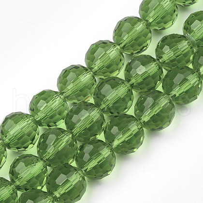 Transparent Glass Bead Strands X-GLAA-R095-12mm-14-1