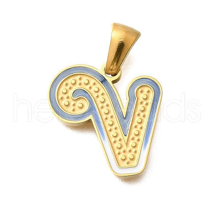 304 Stainless Steel Pendants STAS-K297-01G-V-1