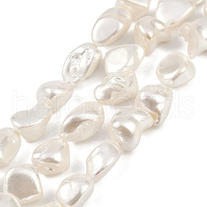 Shell Pearl Beads Strands X1-BSHE-C008-01-1