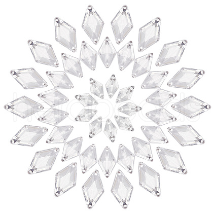   300Pcs 3 Styles Acrylic Sew on Rhinestone MACR-PH0001-76A-1