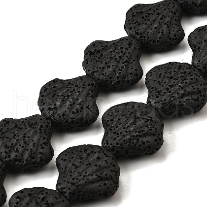 Dyed Natural Lava Rock Beads Strands G-A264-A04-01C-1