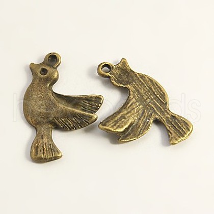 Tibetan Style Pendants TIBEP-EA11002YKG-AB-LF-1