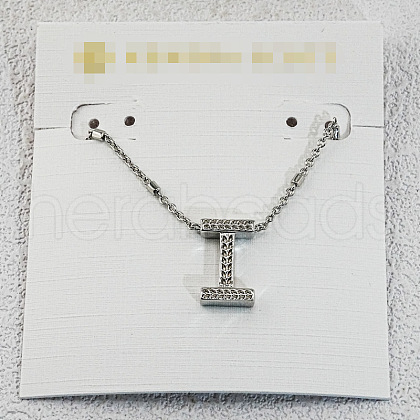 Brass Initial Pendant Necklaces for Women FS-WG8E27F-35-1