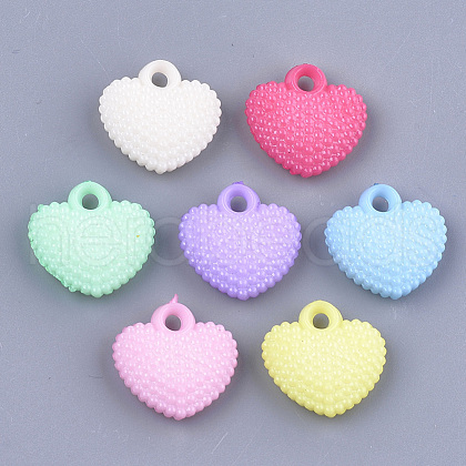 Opaque Solid Color Acrylic Pendants MACR-T030-05-1