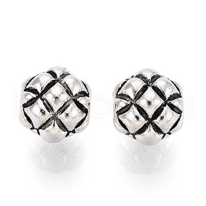 Tibetan Style Alloy Beads TIBE-N013-11AS-1