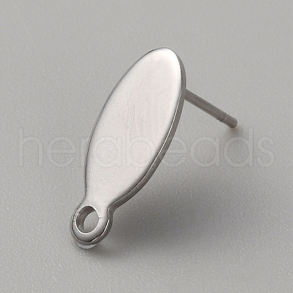 304 Stainless Steel Stud Earring STAS-WH0017-028P-1