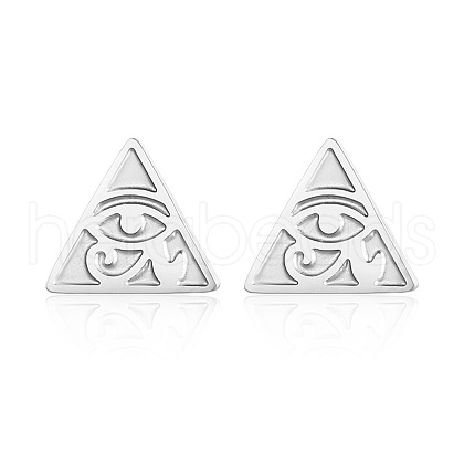 Stainless Steel Stud Earrings PW-WG21707-01-1