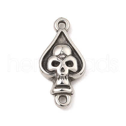 Tibetan Style 304 Stainless Steel Links Connector Charms STAS-K264-03AS-1