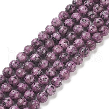 Natural Larvikite Beads Strands G-E443-A16-1