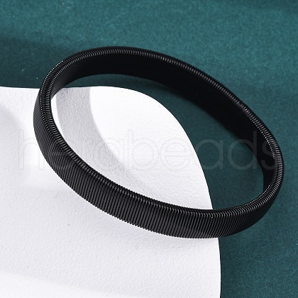Iron Stretch Bracelets for Men Women BJEW-G741-01B-1