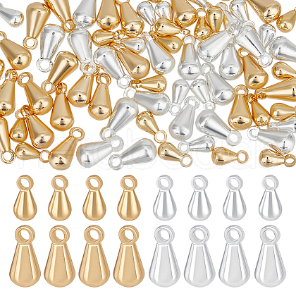 Beebeecraft 80Pcs 4 Styles Brass Pendants KK-BBC0016-15-1