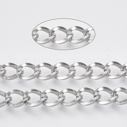 Tarnish Resistant 304 Stainless Steel Curb Chains STAS-R100-32-1